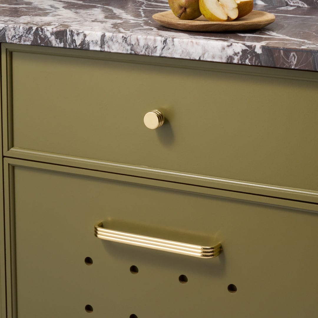 Plank Hardware ALVA Tubular Knob - Unlacquered Brass