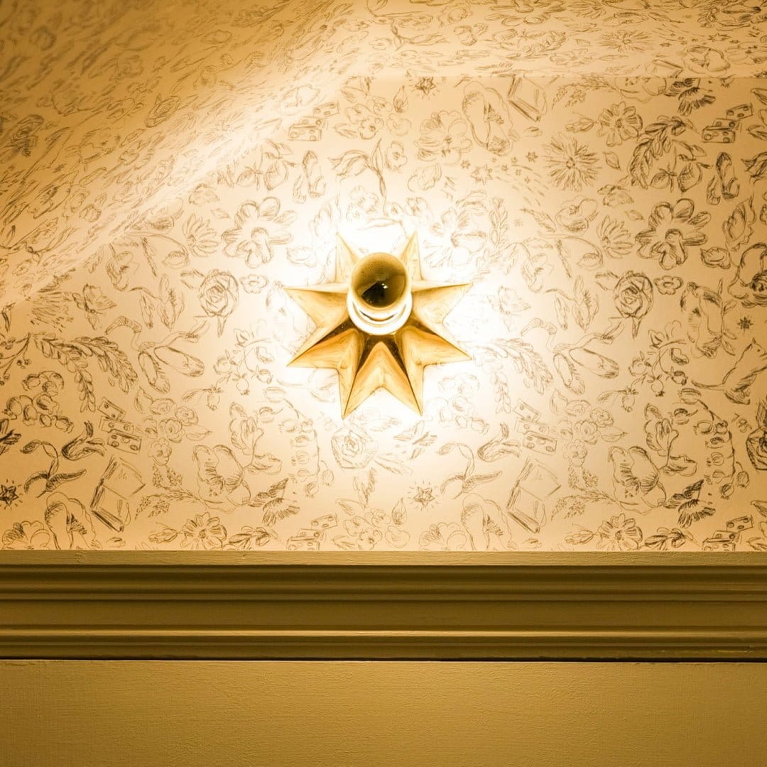 Plank Hardware ASTER Flush Mount Light - Antique Brass