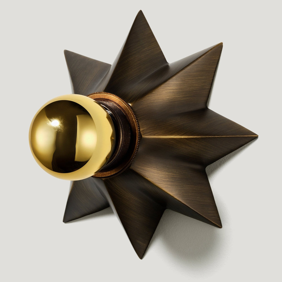 Plank Hardware ASTER Flush Mount Light - Antique Brass