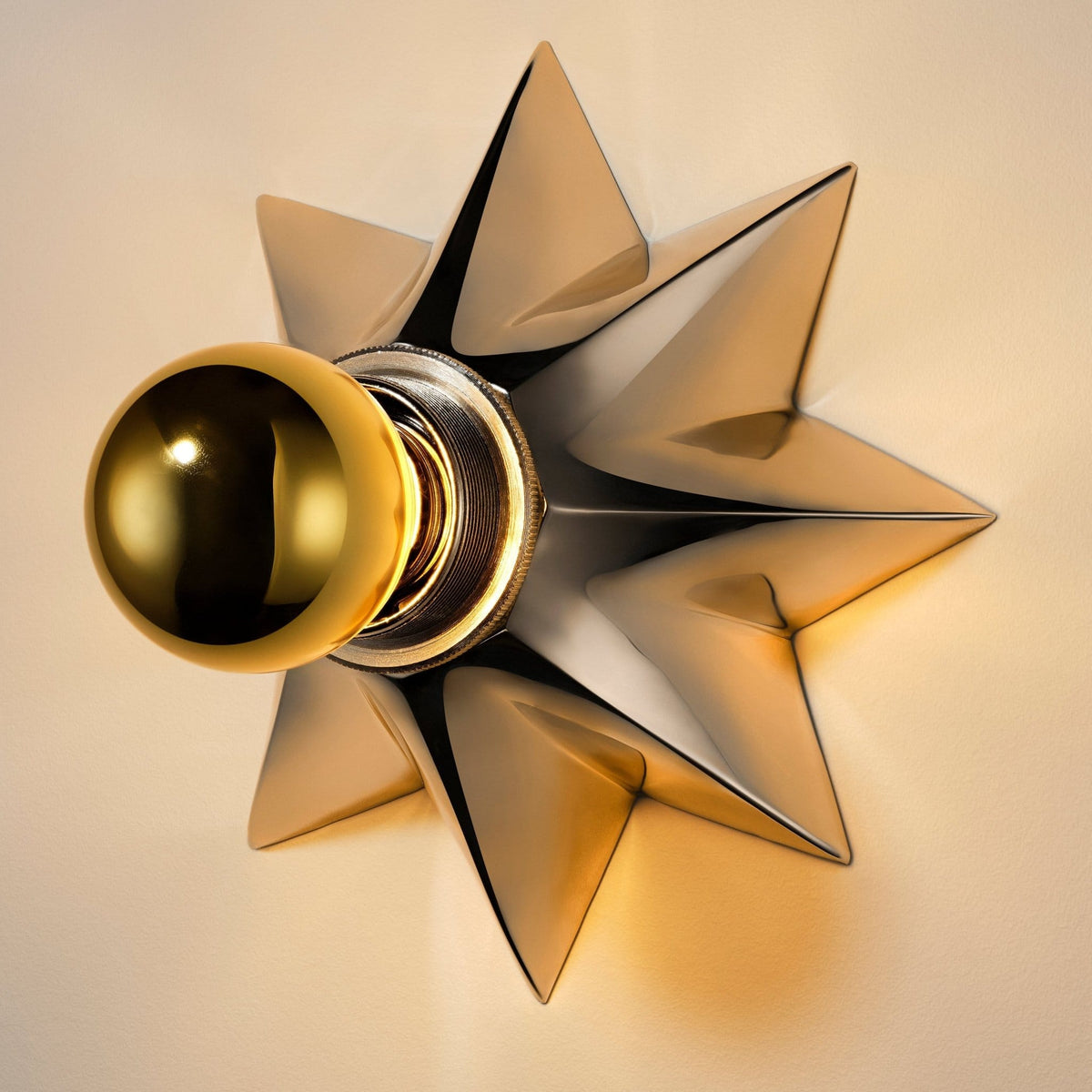 Plank Hardware ASTER Flush Mount Light - Polished Nickel