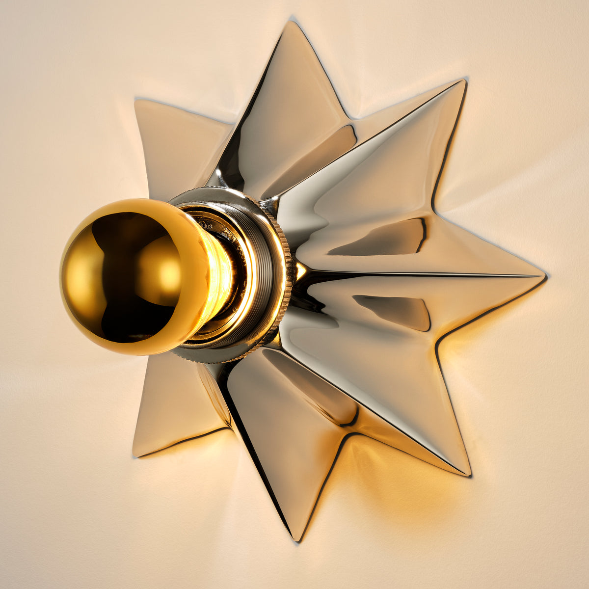 Plank Hardware ASTER Flush Mount Light - Polished Nickel