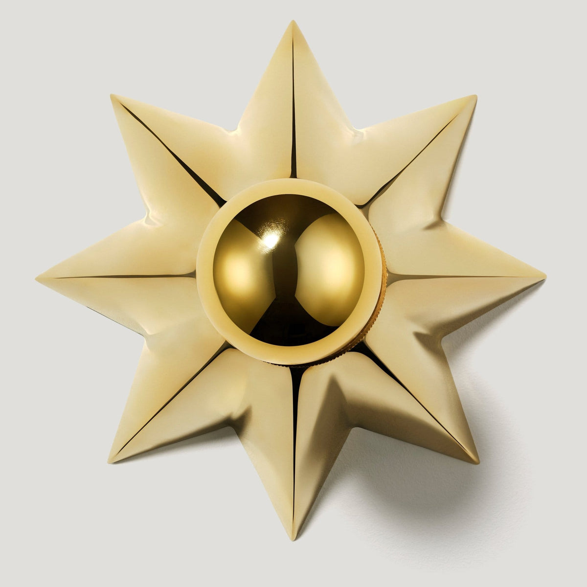 Plank Hardware ASTER Flush Mount Light - Unlacquered Brass