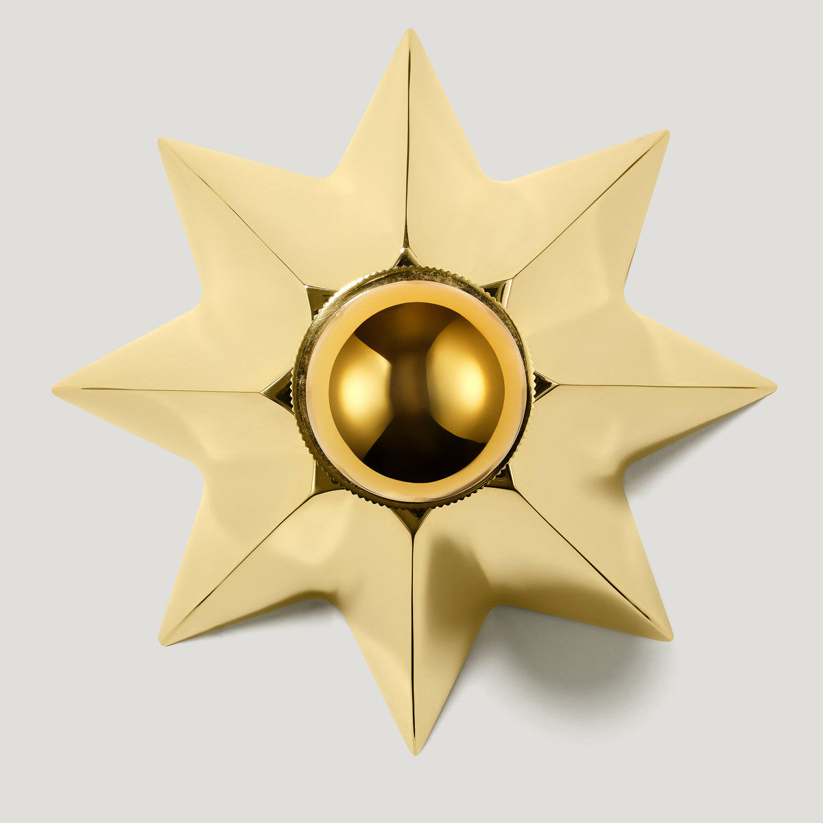 Plank Hardware ASTER Flush Mount Light - Unlacquered Brass