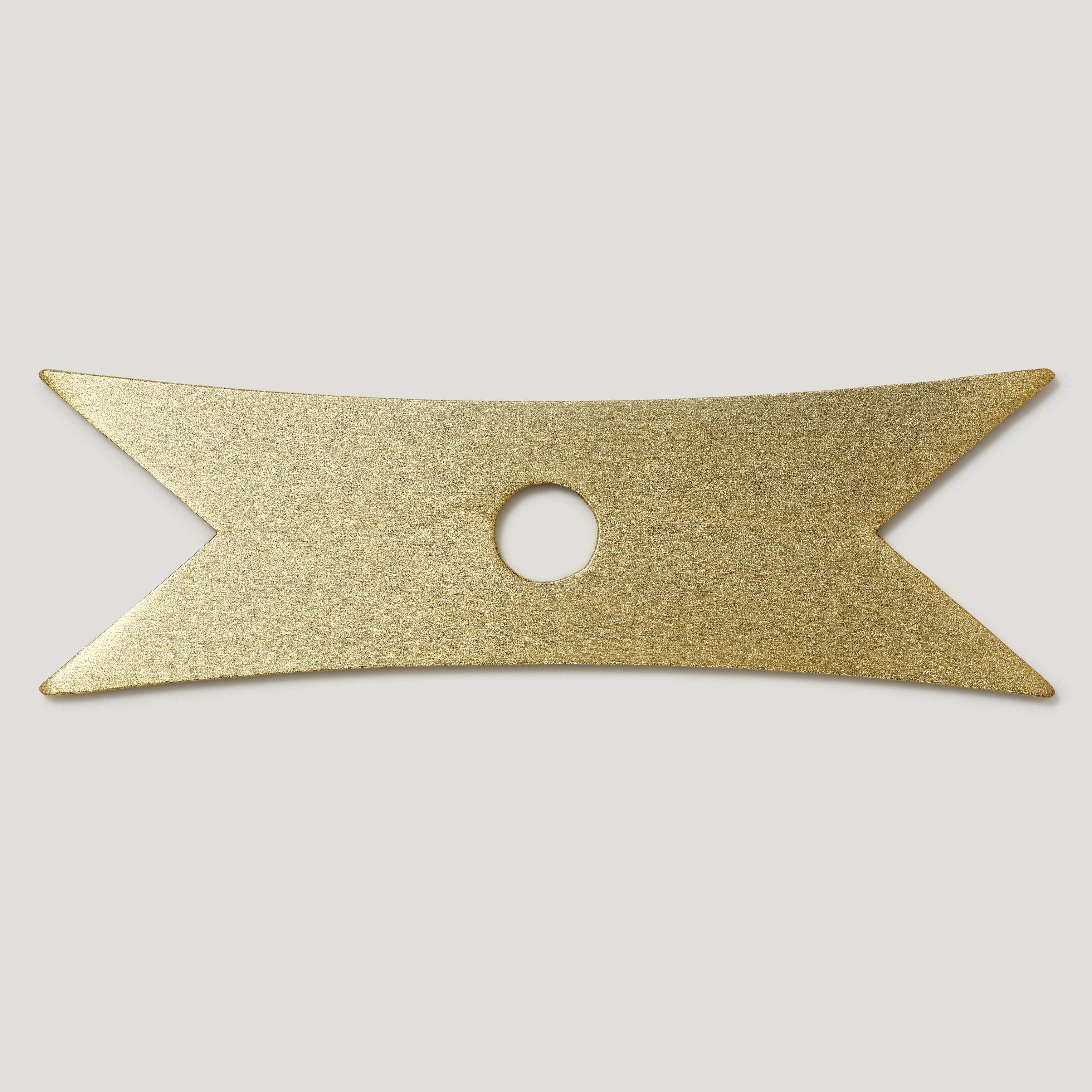Plank Hardware Backplate only ELIZA Ribbon Knob Backplate - Brass