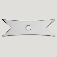 ELIZA Ribbon Knob Backplate - Polished Nickel