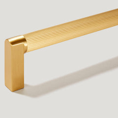 Plank Hardware becker grooved d bar pull brass 45347464020247