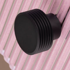 Plank Hardware bezel grooved cabinet knob black 40203683660055