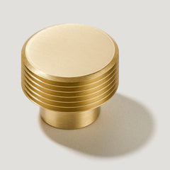 Plank Hardware bezel grooved cabinet knob brass 40203683463447