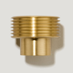 Plank Hardware bezel grooved cabinet knob brass 40203683496215