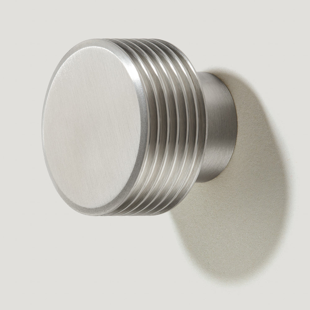 BEZEL Grooved Wall Hook - Stainless Steel