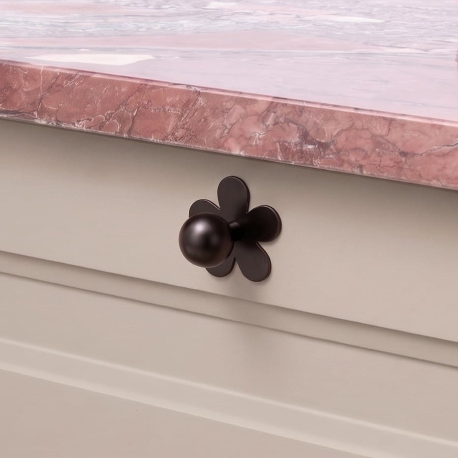 Plank Hardware BOBBIN Ball Cabinet Knob - Blackened Bronze
