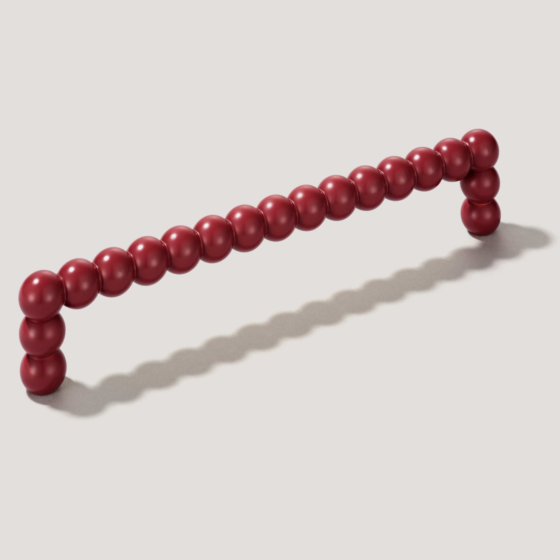 Plank Hardware BOBBIN D Bar Handle - Burgundy