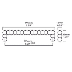 Plank Hardware bobbin d bar pull black 43072624525591