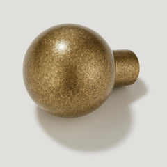 BOBBIN Ball Cabinet Knob - Aged Brass