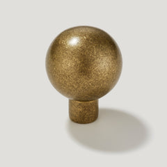 BOBBIN Ball Cabinet Knob - Aged Brass