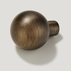 BOBBIN Ball Cabinet Knob - Antique Brass