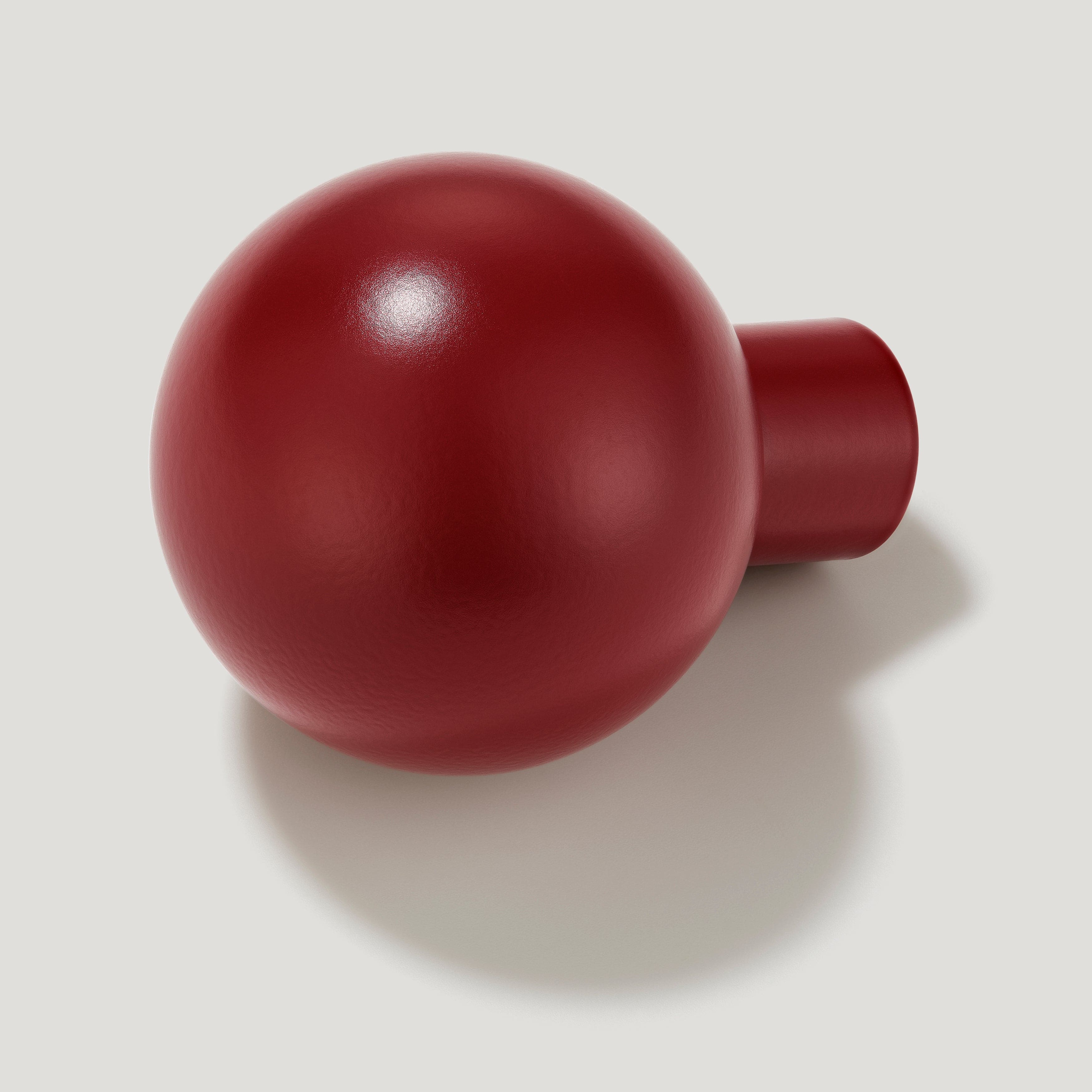 Plank Hardware BOBBIN Knob - Burgundy