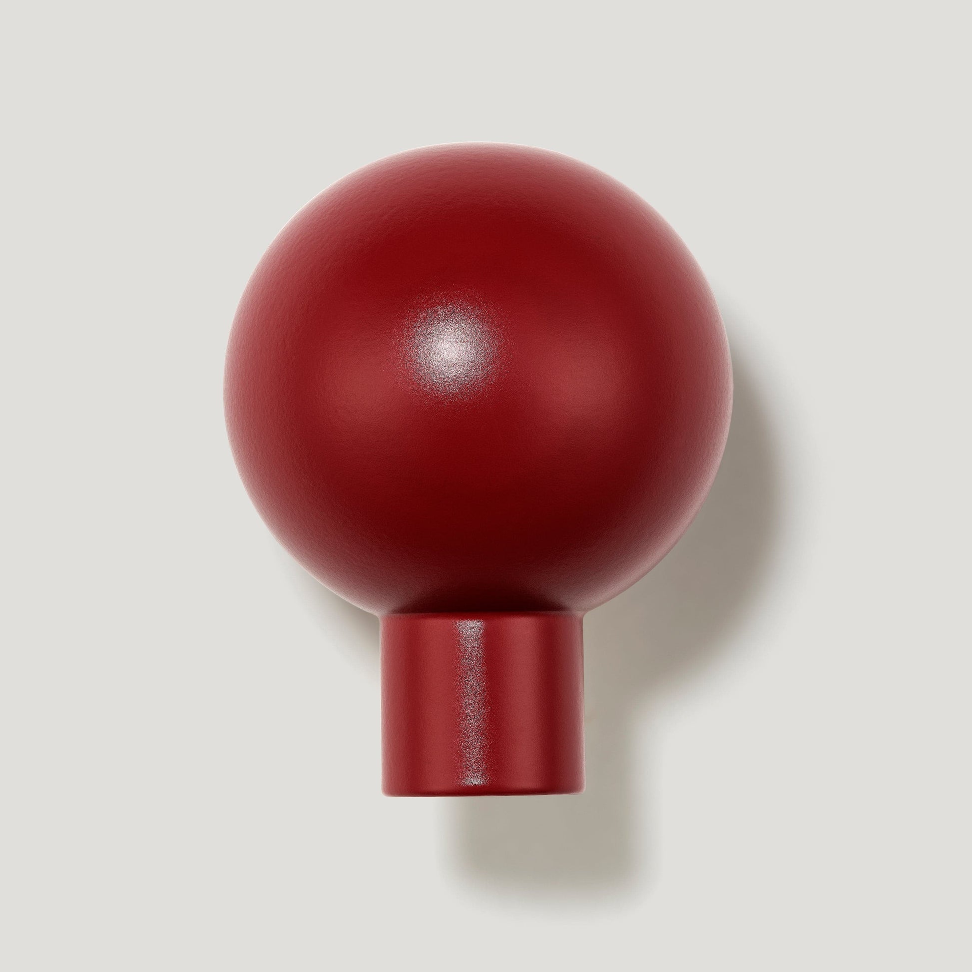 Plank Hardware BOBBIN Knob - Burgundy