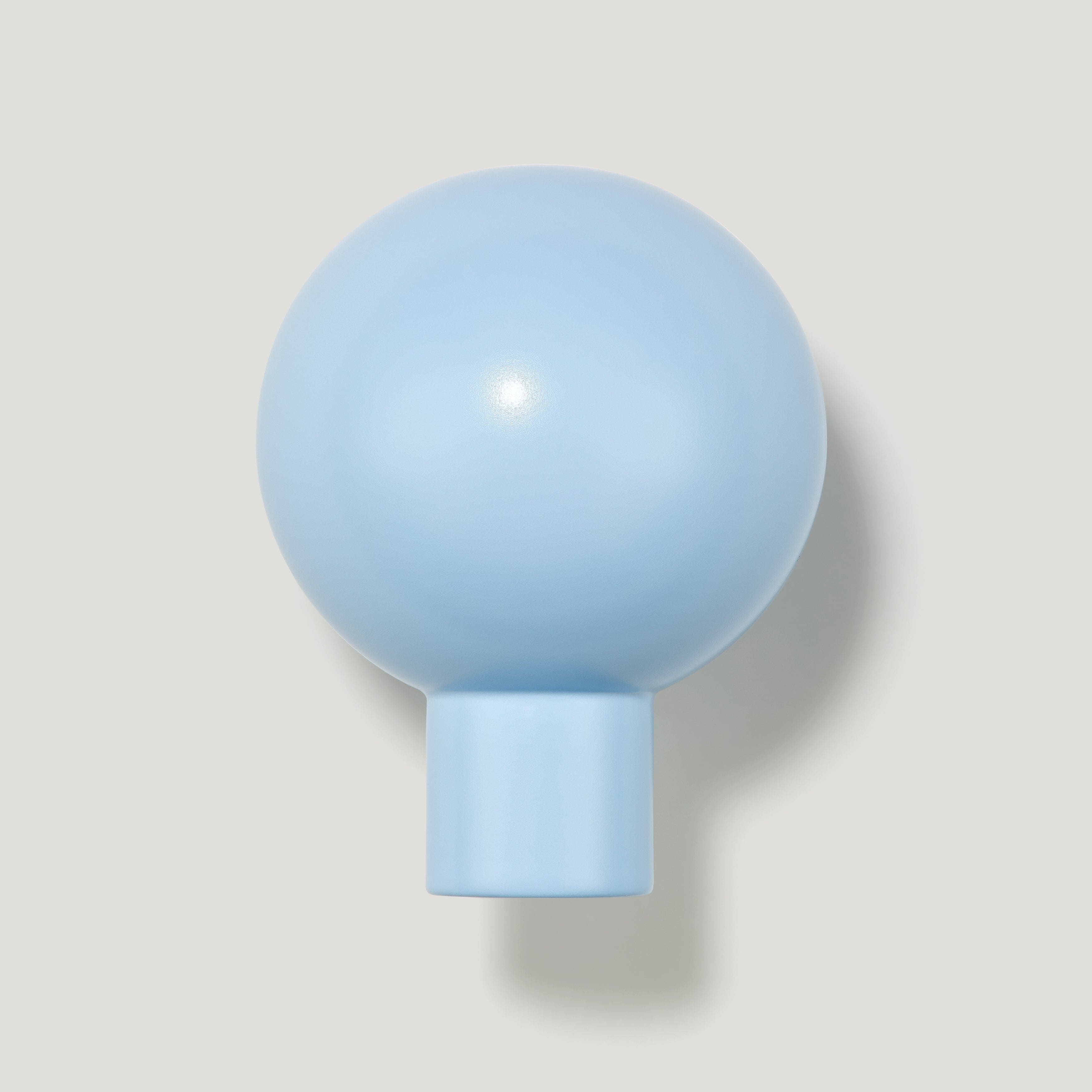 Plank Hardware BOBBIN Rounded Knob - Light Blue