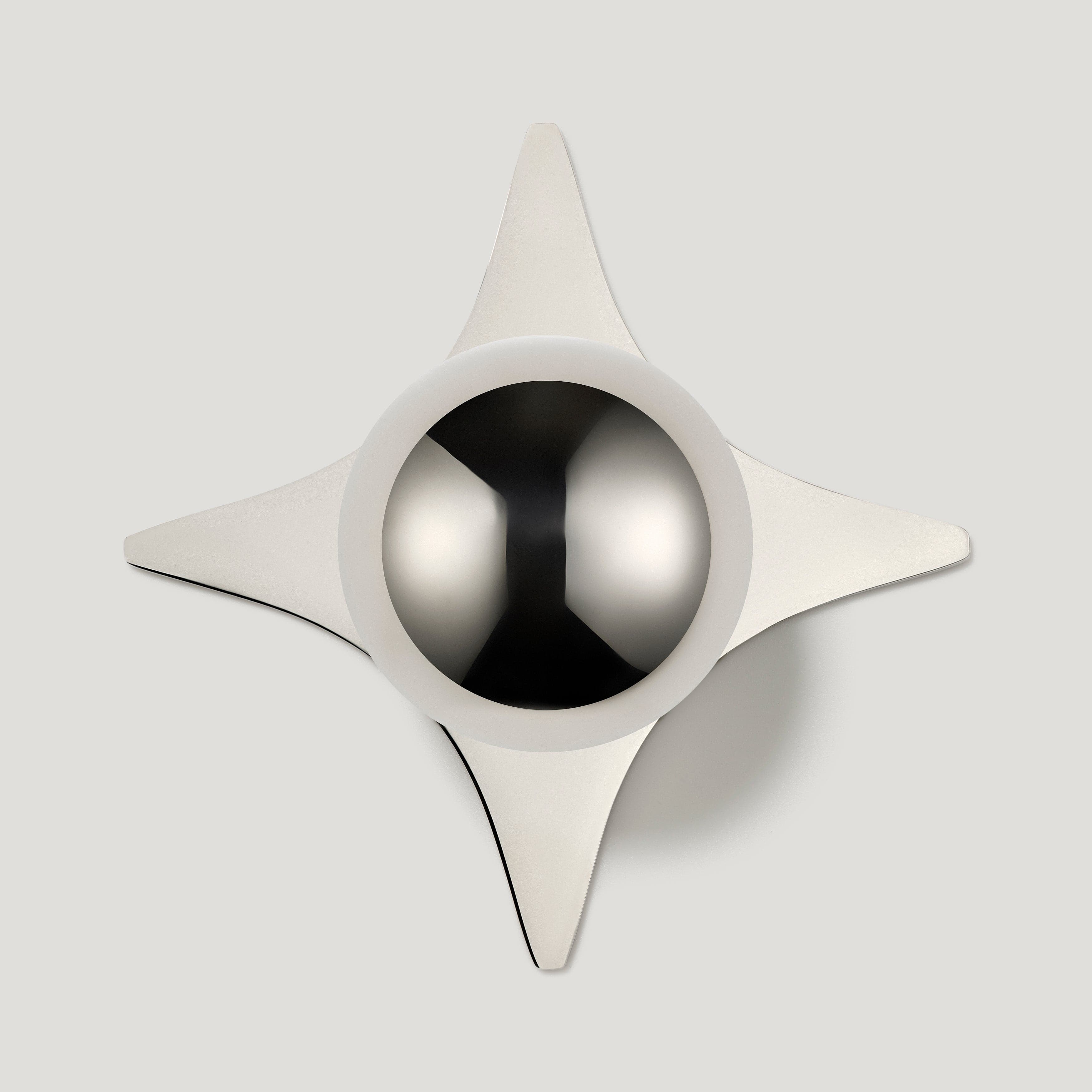 Plank Hardware BOBBIN Rounded Knob - Polished Nickel