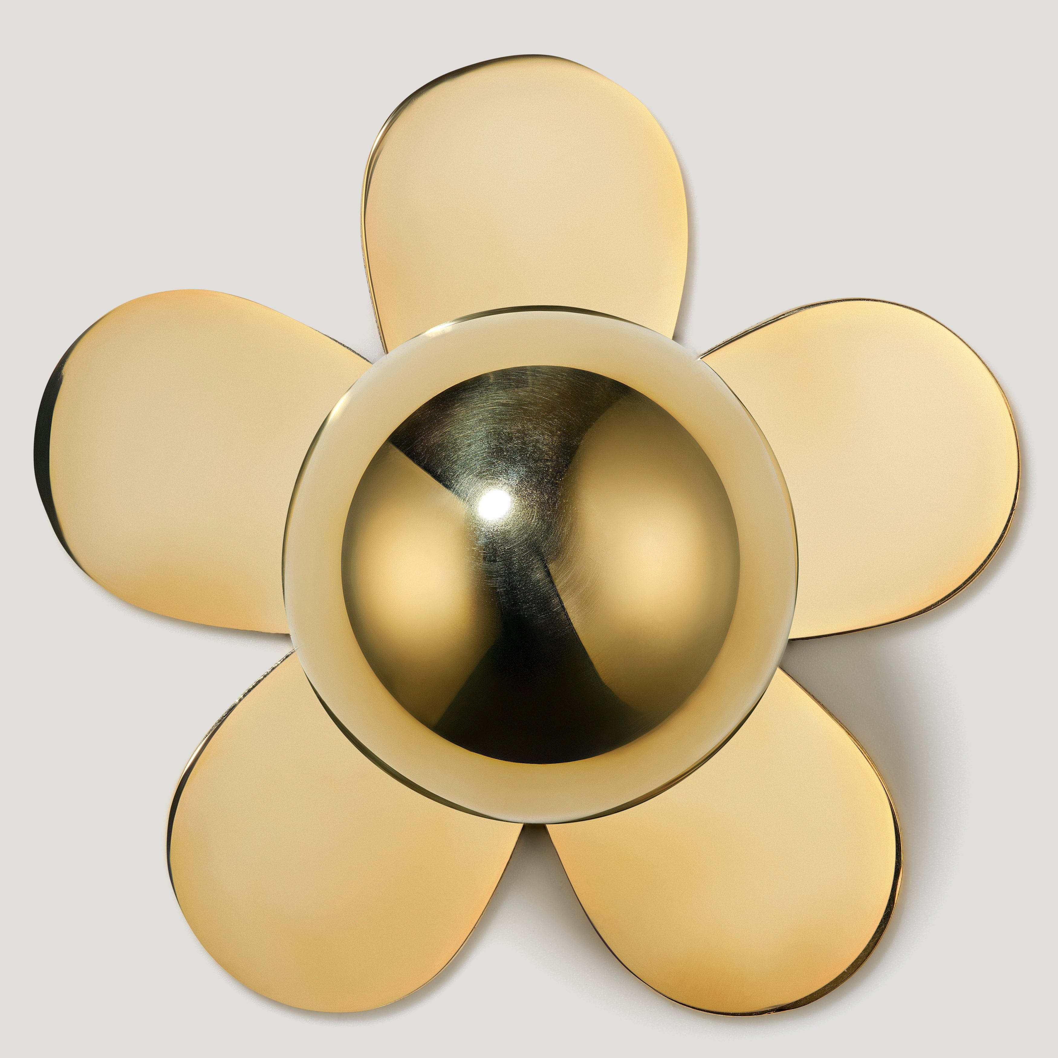 Plank Hardware BOBBIN Rounded Knob - Unlacquered Brass
