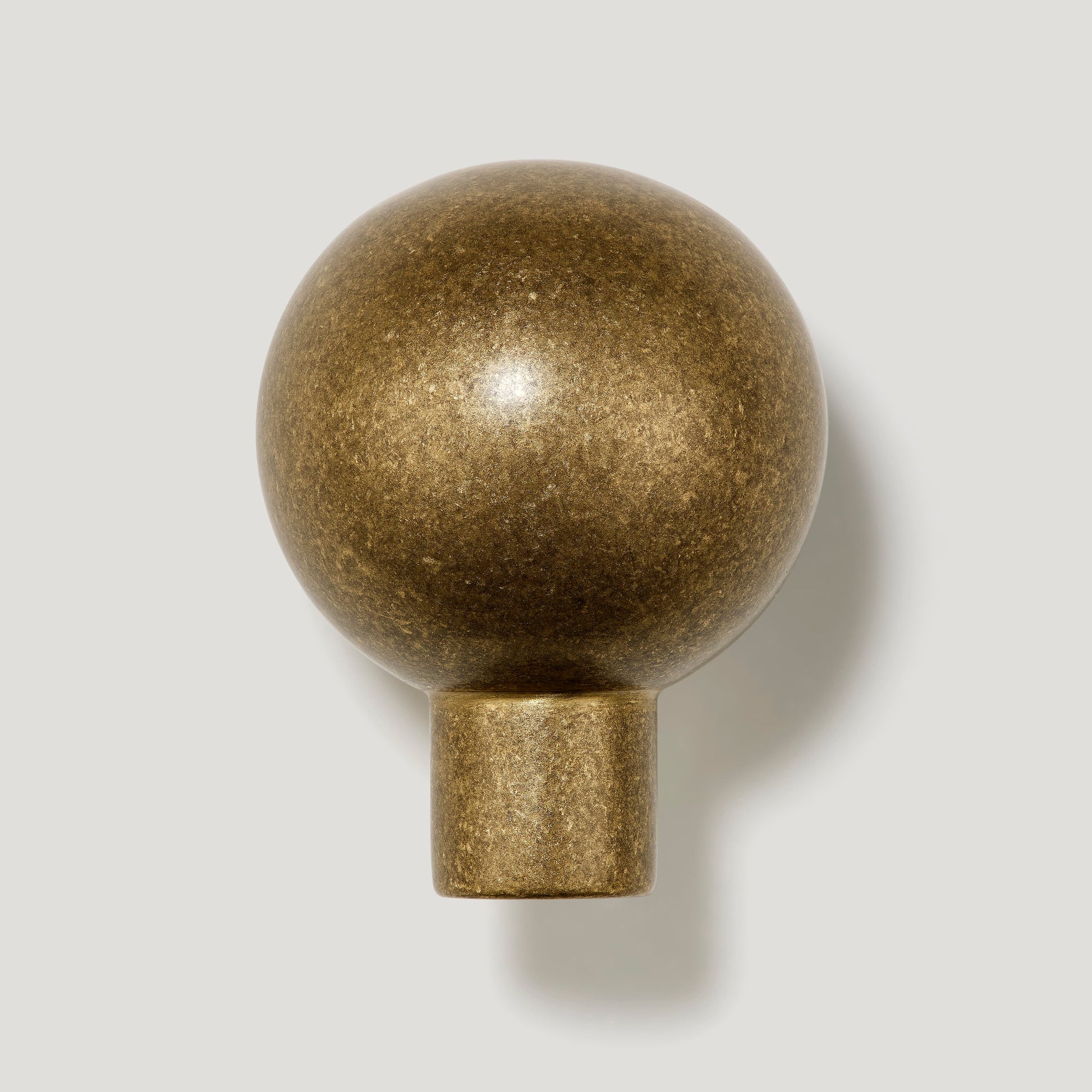 Plank Hardware BOBBIN Single Fixing Hook - Aged Brass