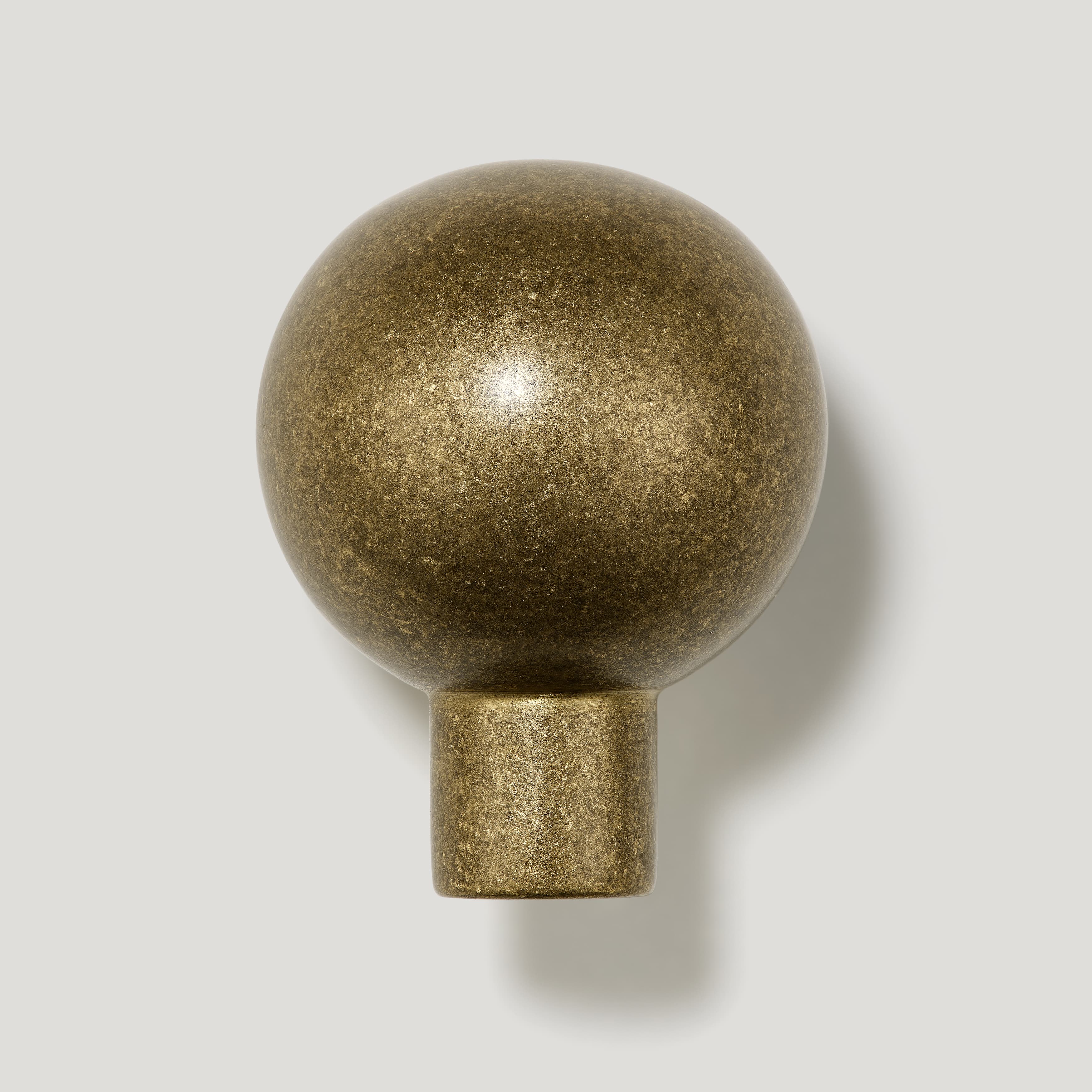 Plank Hardware BOBBIN Single Fixing Hook - Aged Brass