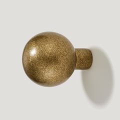 Plank Hardware BOBBIN Single Fixing Hook - Aged Brass