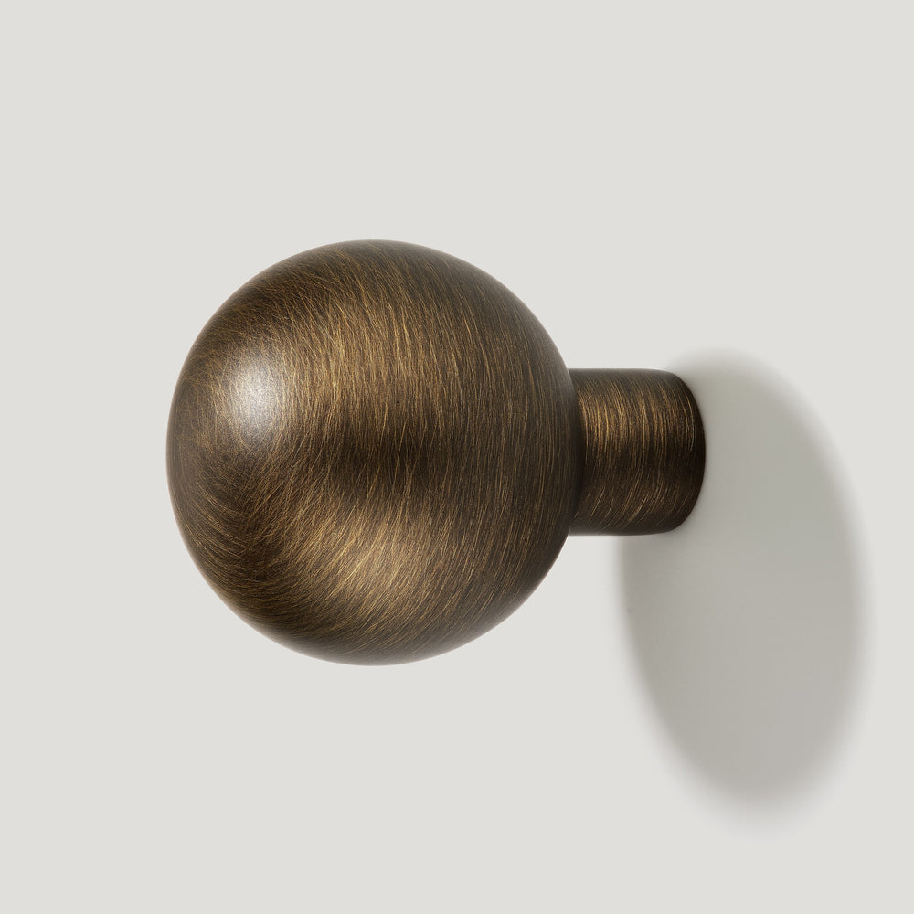 BOBBIN Single Fixing Hook - Antique Brass