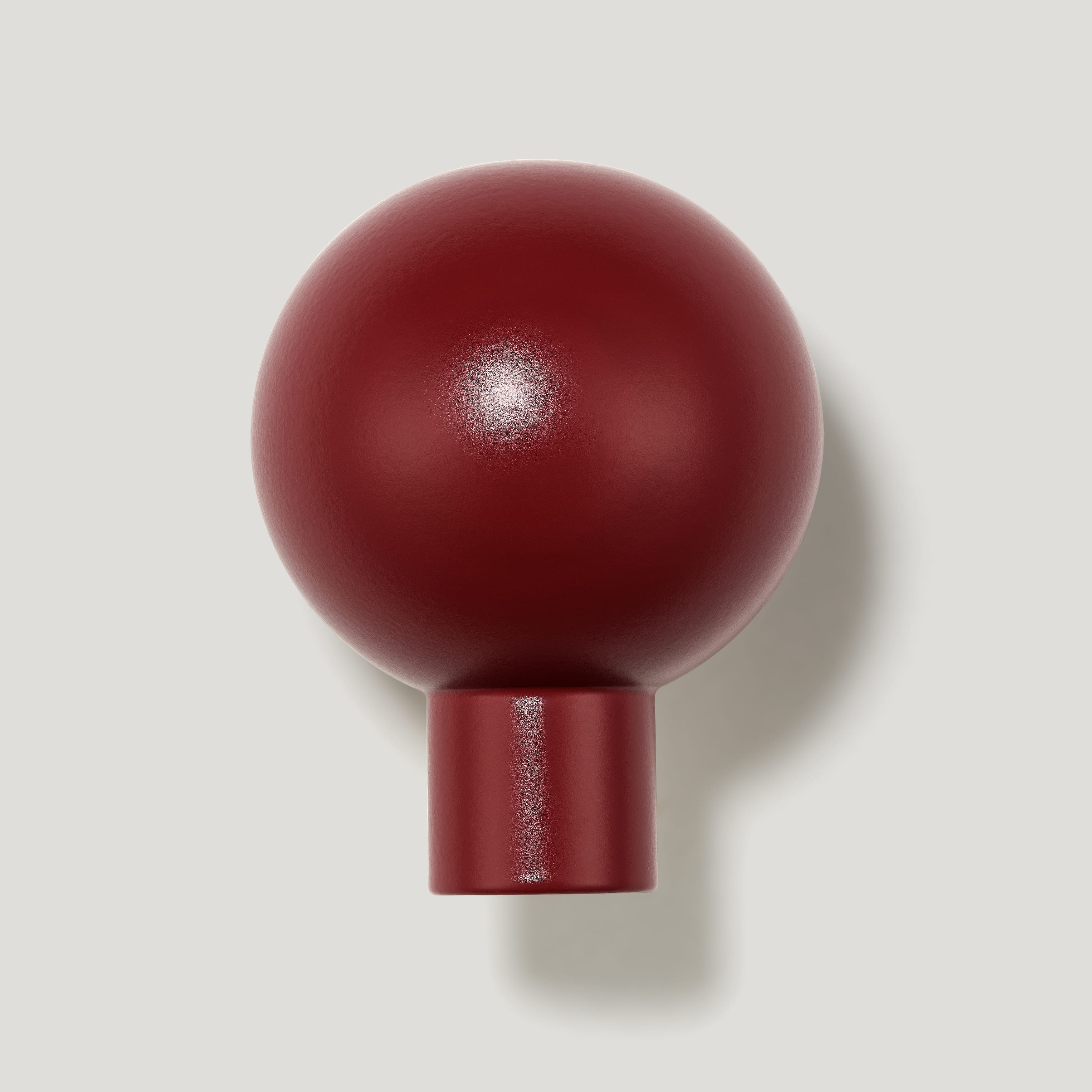 Plank Hardware BOBBIN Single Fixing Hook - Burgundy