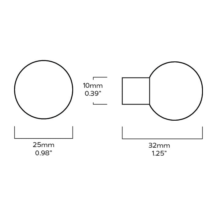 Plank Hardware BOBBIN Single Fixing Hook - Polished Nickel