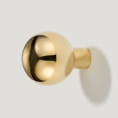 Plank Hardware BOBBIN Single Fixing Hook - Unlacquered Brass