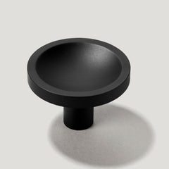 Plank Hardware cave round cabinet knob black 40203723604247