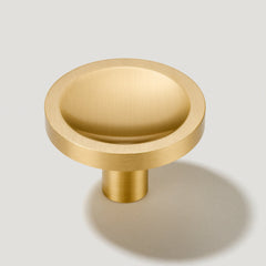 Plank Hardware cave round cabinet knob brass 40203701551383