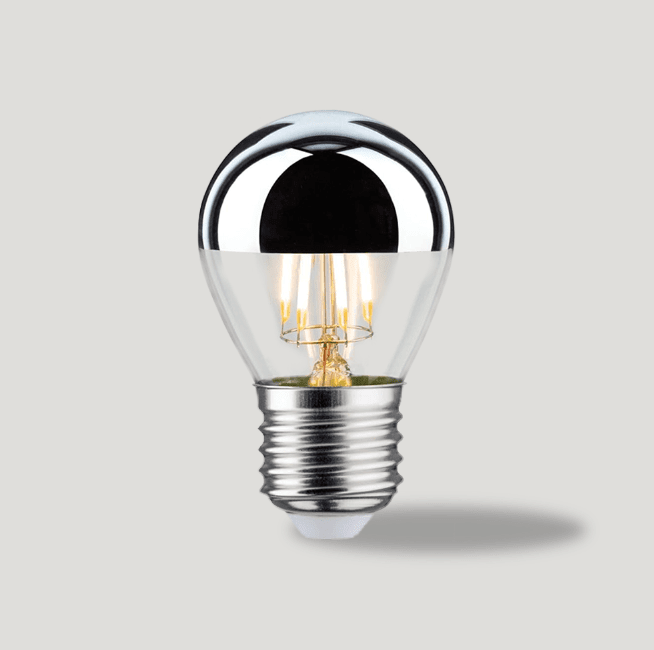 Plank Hardware E26 Mini Golfball Bulb - Silver Capped