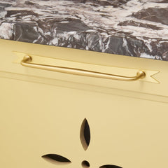 Plank Hardware ELIZA Pull with Ribbon Backplate - Brass