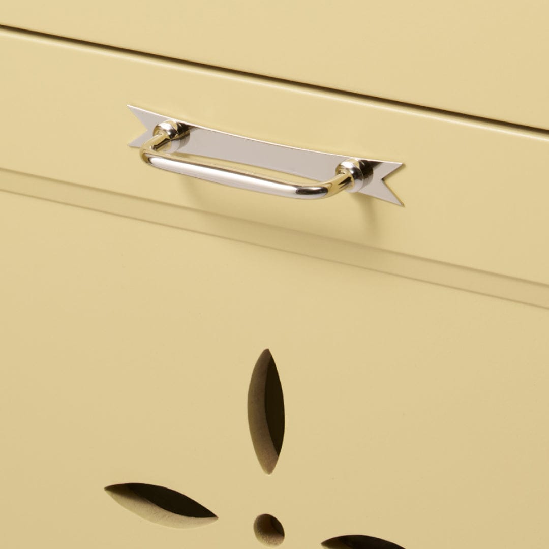 Plank Hardware ELIZA Pull with Ribbon Backplate - Polished Nickel