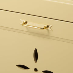 Plank Hardware ELIZA Pull with Ribbon Backplate - Unlacquered Brass