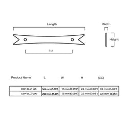 Plank Hardware ELIZA Pull with Ribbon Backplates - Brass
