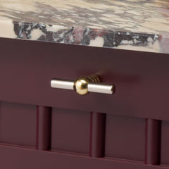 Plank Hardware ESBEN Single T Pull - Polished Nickel & Unlacquered Brass
