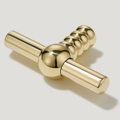 Plank Hardware ESBEN Single T Pull - Unlacquered Brass