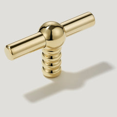 Plank Hardware ESBEN Single T Pull - Unlacquered Brass