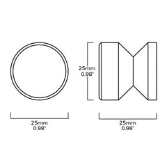 Plank Hardware FELIX Round Wall Hook - Antique Brass