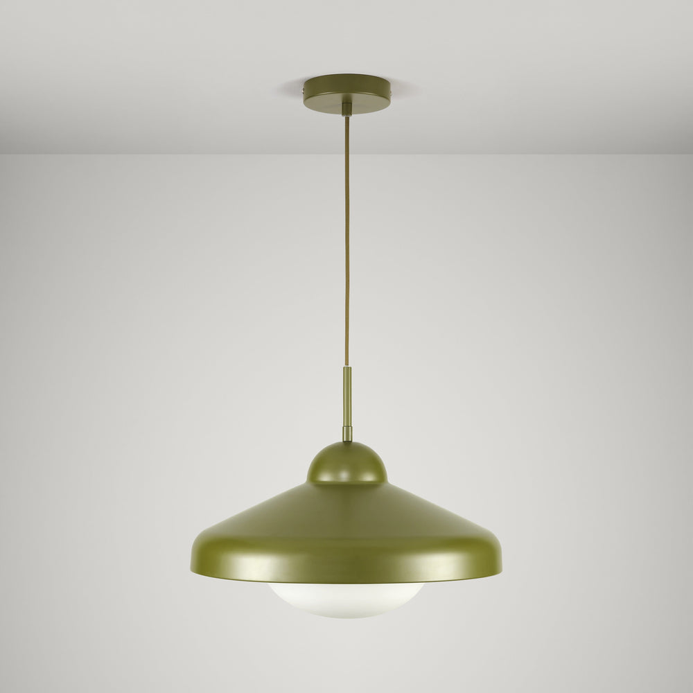 FREYA Pendant Ceiling Light - Khaki Green