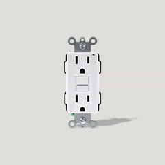 Plank Hardware GFCI Power Outlet 15A - White