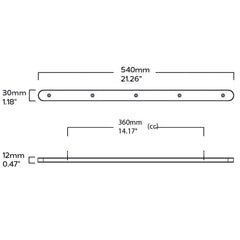 Plank Hardware GRADY Wooden Hook Backplate - Oak