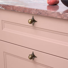Plank Hardware HALLEY Ball Cabinet Knob - Antique Brass