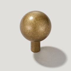 Plank Hardware HALLEY Knob - Aged Brass