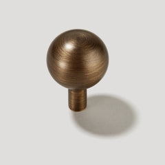 Plank Hardware halley sphere cabinet knob antique brass 41744779870487