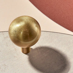 Plank Hardware halley sphere cabinet knob brass 40203638505751